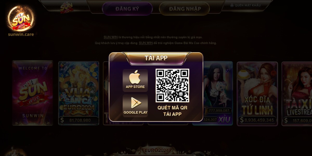 Quét mã QR để tải ứng dụng về điện thoại thông minh